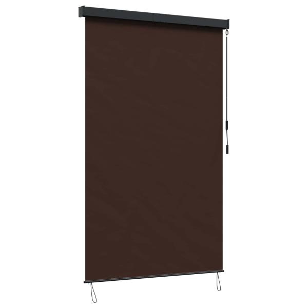 Rollo Braun 140 x 250 cm Stoff und Aluminium