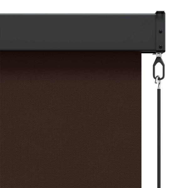 Rollo Braun 140 x 250 cm Stoff und Aluminium