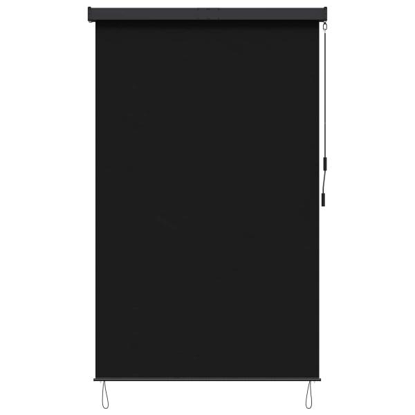 Rollo Schwarz 180 x 250 cm Stoff und Aluminium