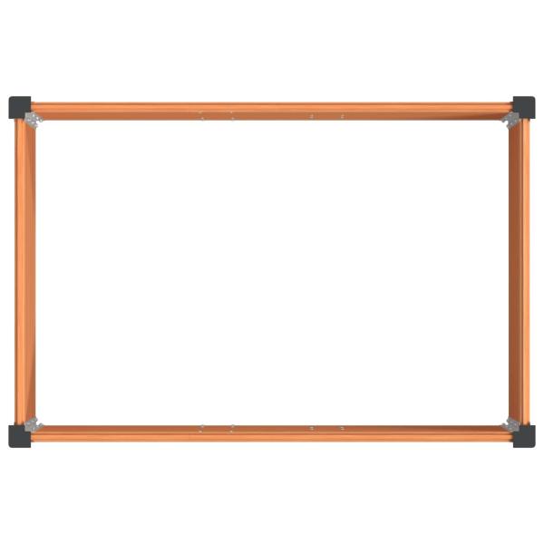 Hochbeet Braun 150 x 100 x 91 cm WPC und Aluminium