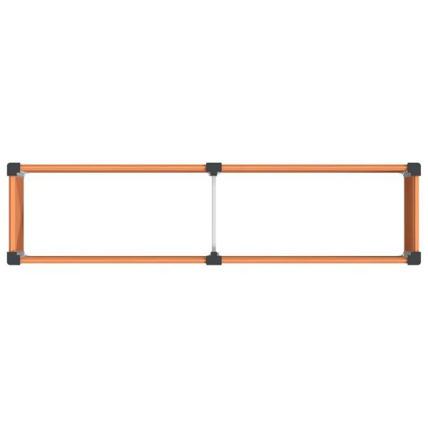 Hochbeet Braun 200 x 50 x 54 cm WPC und Aluminium