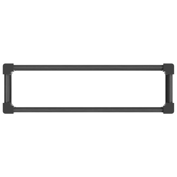 Hochbeet Grau 100 x 30 x 72 cm WPC und Aluminium