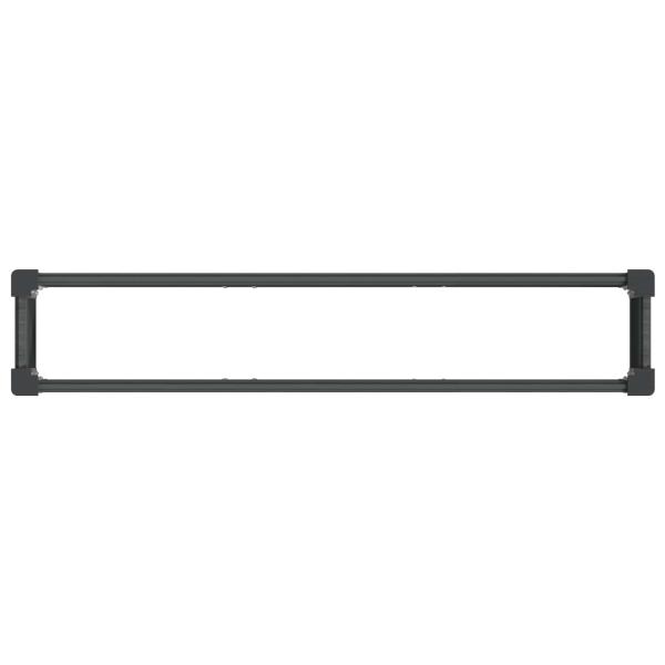 Hochbeet Grau 150 x 30 x 72 cm WPC und Aluminium