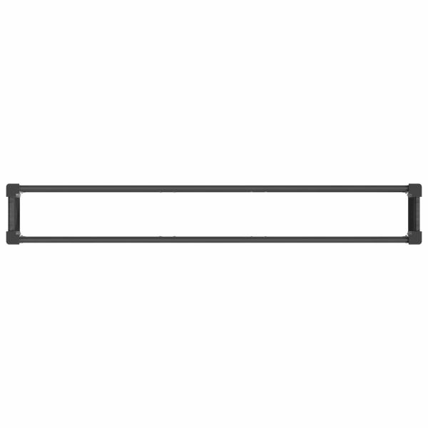 Hochbeet Grau 200 x 30 x 36 cm WPC und Aluminium