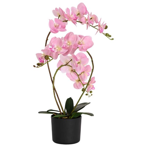 Künstliche Orchideenpflanze mit Topf Rosa 45 x 15 x 65 cm
