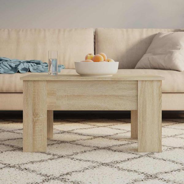 ARDEBO.de - Couchtisch Sonoma-Eiche 79x49x41 cm Holzwerkstoff