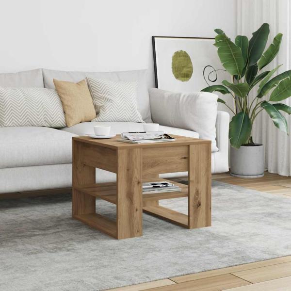 ARDEBO.de - Couchtisch Artisan-Eiche 55,5x55x45 cm Holzwerkstoff