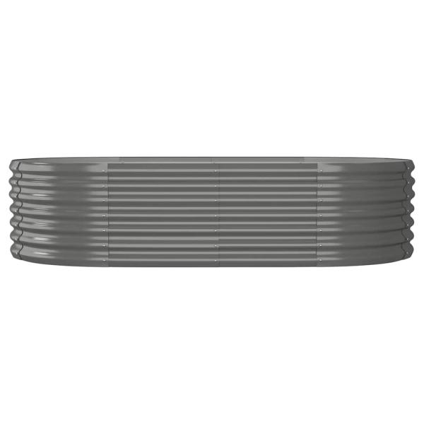 Hochbeet Verzinkter Stahl 152x80x36 cm Grau