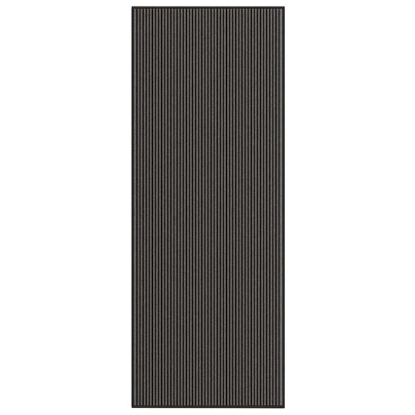 ARDEBO.de - Fußmatte Streifen Schwarz und Grau 115x300 cm