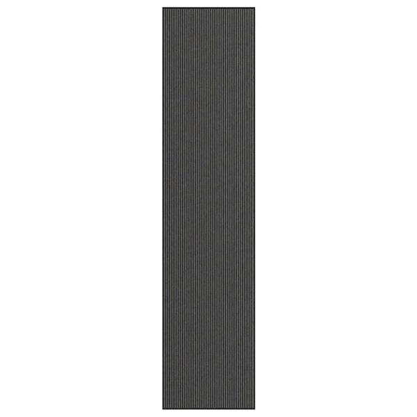Fußmatte Streifen Schwarz und Grau 115x500 cm