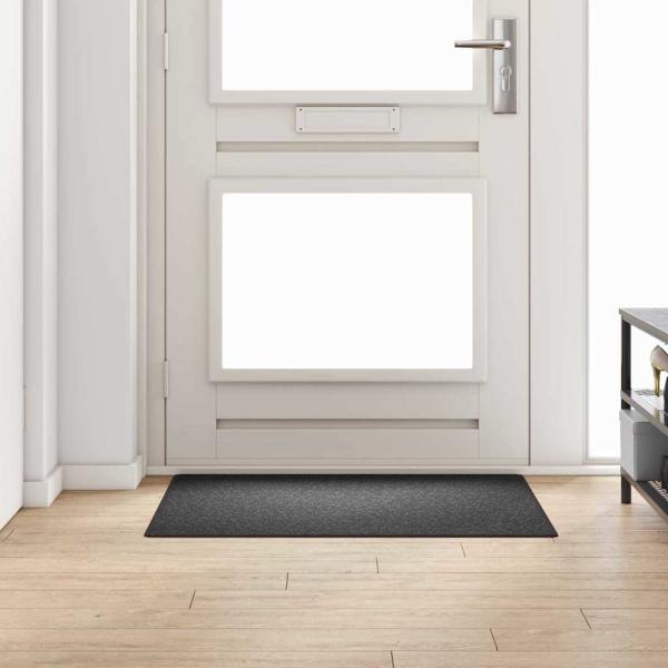 ARDEBO.de - Teppichläufer Dunkelgrau 100 x 100 cm 100% Polypropylen