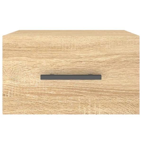 Wand-Nachttische 2 Stk. Sonoma-Eiche 35x35x20 cm