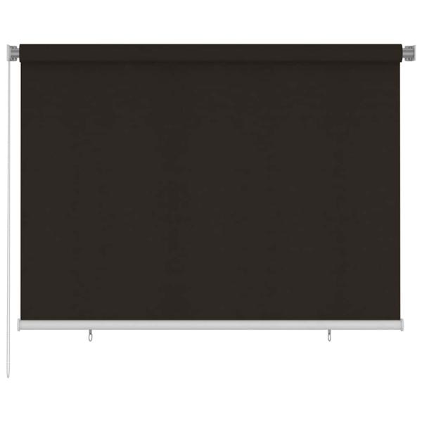 ARDEBO.de - Außenrollo 205 (B)x140 (H) cm Braun HDPE