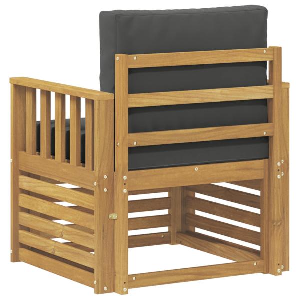 2 Stück Outdoor-Sofagarnitur Polyester Weiß und Anthrazit