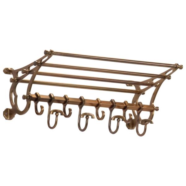 ARDEBO.de - Wandgarderobe mit Kleiderhaken Aluminium