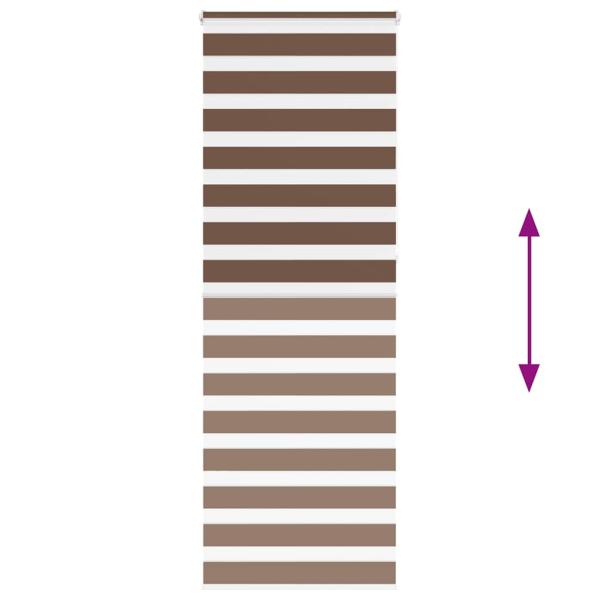 Doppelrollo Braun 85x230 cm Stoffbreite 80,9 cm Polyester