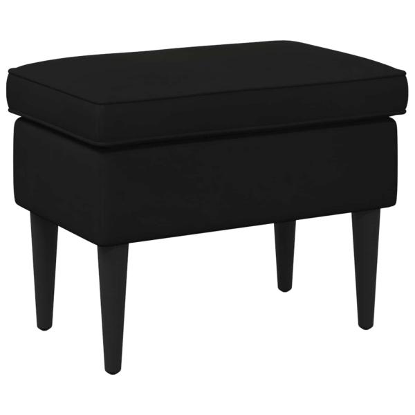 Hocker Schwarz 55 x 35 x 41 cm Samt