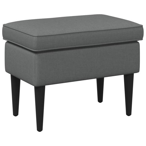 Hocker Dunkelgrau 55 x 35 x 41 cm Stoff