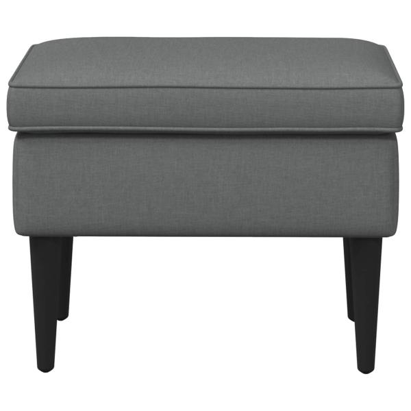 Hocker Dunkelgrau 55 x 35 x 41 cm Stoff