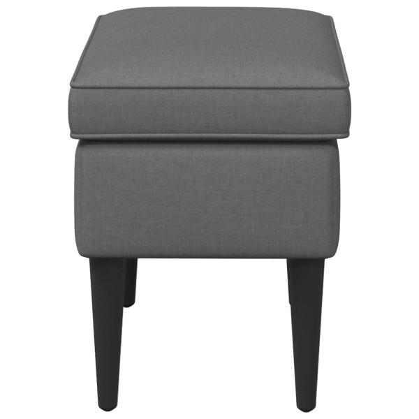 Hocker Dunkelgrau 55 x 35 x 41 cm Stoff