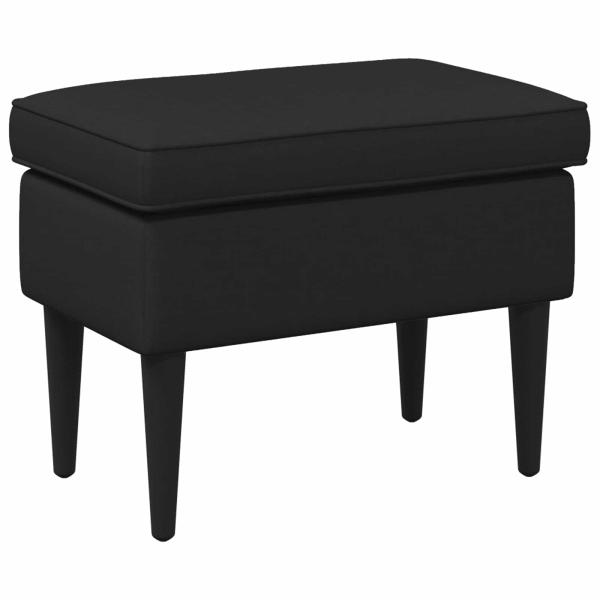 Hocker Schwarz 55 x 35 x 41 cm Stoff
