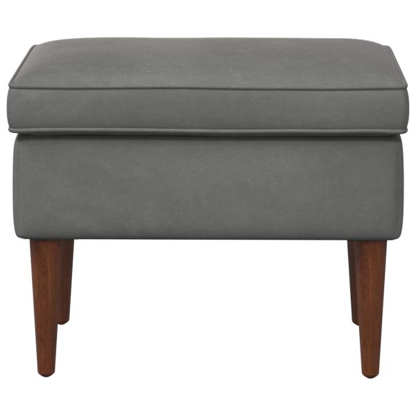 Hocker Dunkelgrau 55 x 35 x 41 cm Samt