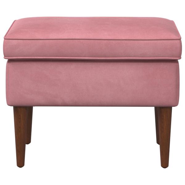 Hocker Rosa 55 x 35 x 41 cm Samt