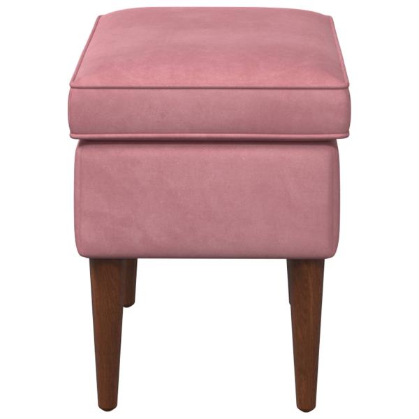 Hocker Rosa 55 x 35 x 41 cm Samt