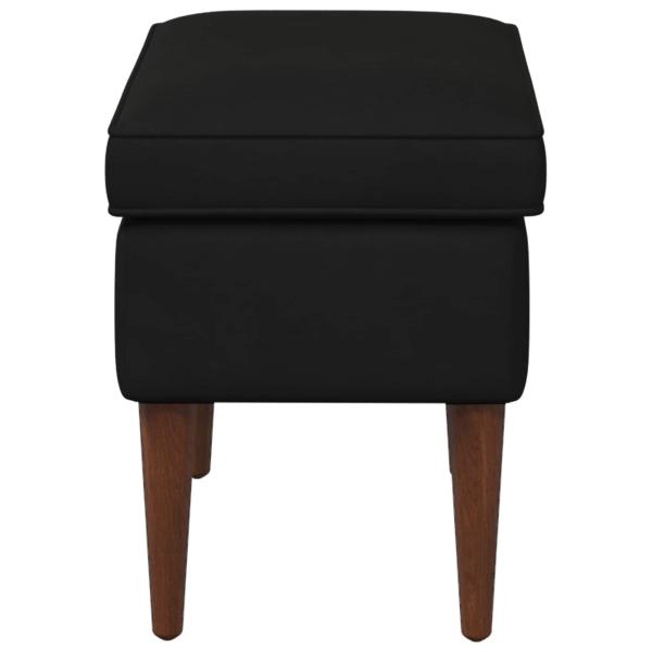 Hocker Schwarz 55 x 35 x 41 cm Samt