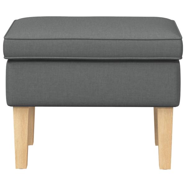 Hocker Dunkelgrau 55 x 35 x 41 cm Stoff