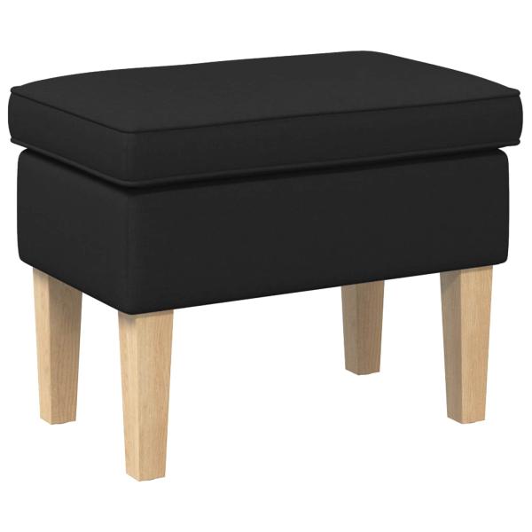 Hocker Schwarz 55 x 35 x 41 cm Stoff