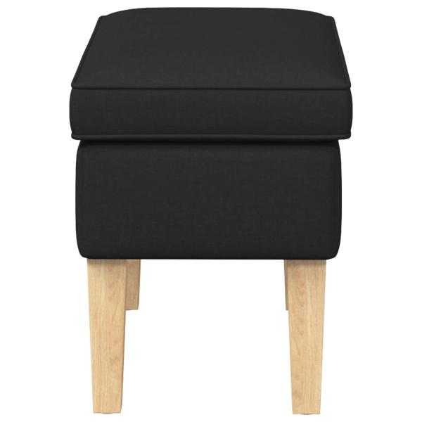 Hocker Schwarz 55 x 35 x 41 cm Stoff