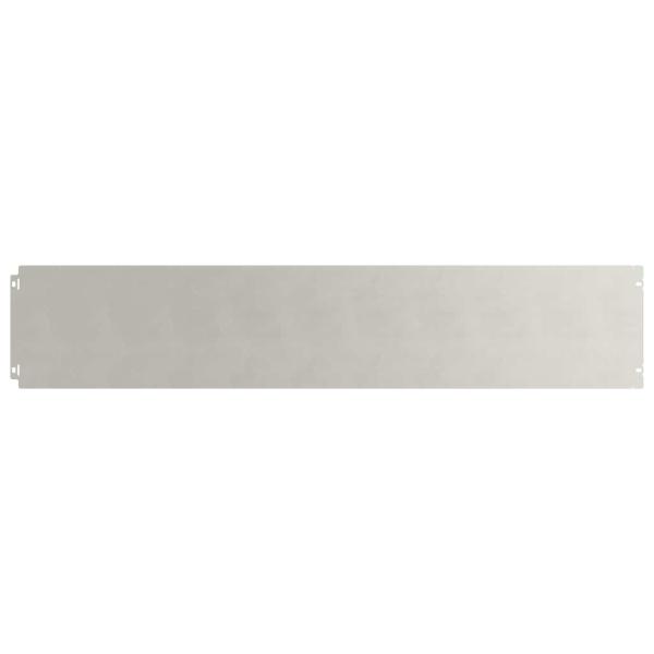 Raseneinfassung 10 Stk. 20 x 103 cm Edelstahl Silber