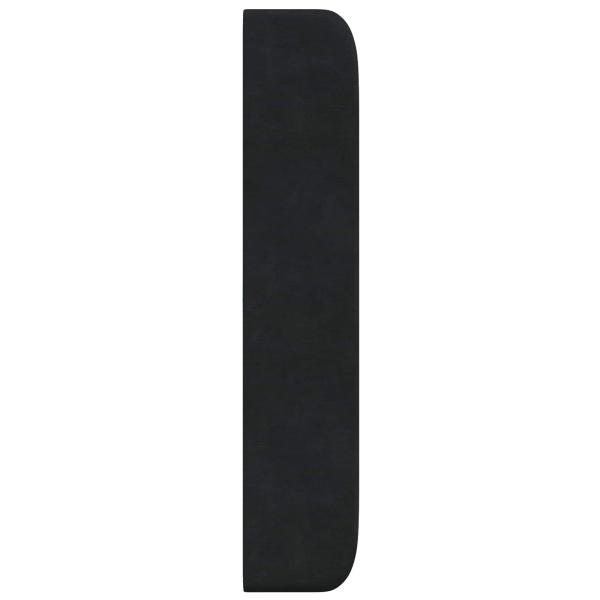 Kopfteil Ohr Schwarz 80 x 16 x 4 cm Samt