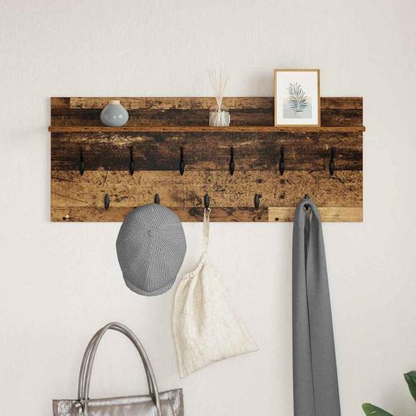 Wandmontierter nachttisch Wandhalterung Altholz Holzwerkstoff