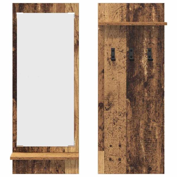 Wandmontierter nachttisch Wandhalterung Altholz 70 x 10 x 90 cm