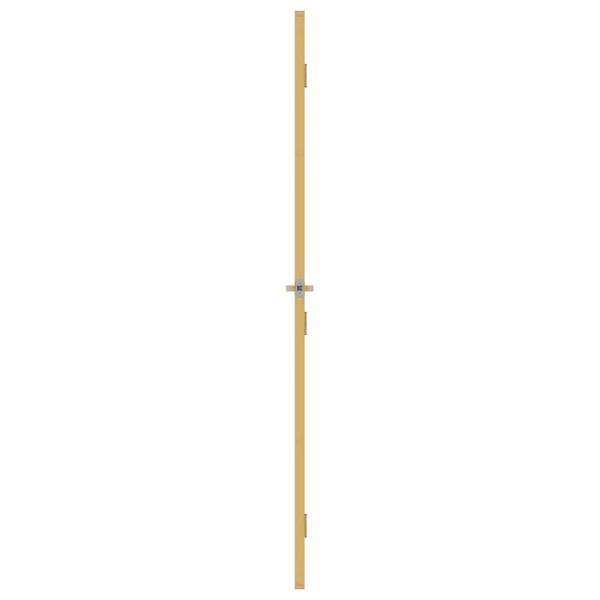 Innentür Schlank Golden 93x201,5 cm Hartglas und Aluminium