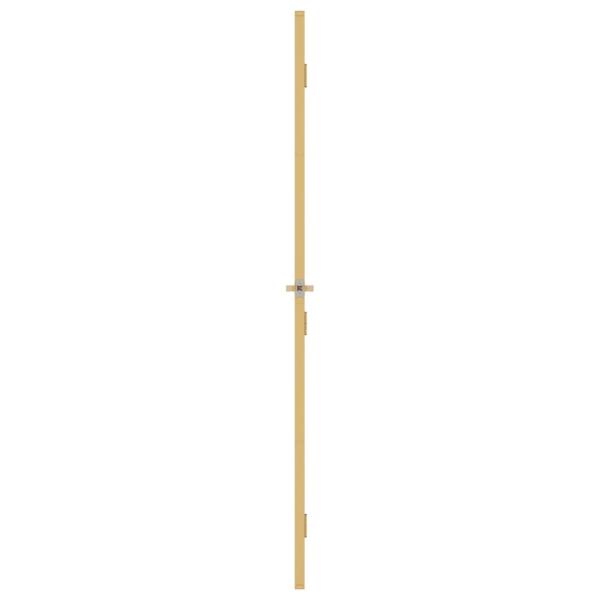 Innentür Schlank Golden 93x201,5 cm Hartglas und Aluminium