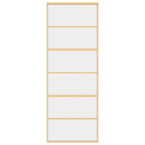 Schiebetür Golden 76x205 cm ESG-Klarglas und Aluminium