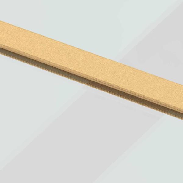 Schiebetür Golden 76x205 cm ESG-Klarglas und Aluminium