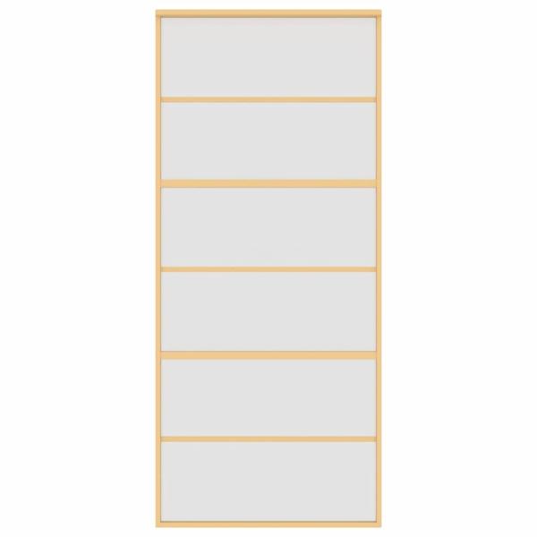 Schiebetür Golden 90x205 cm Matt ESG-Glas und Aluminium