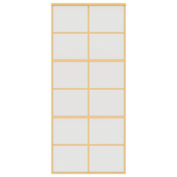 Schiebetür Golden 90x205 cm Matt ESG-Glas und Aluminium