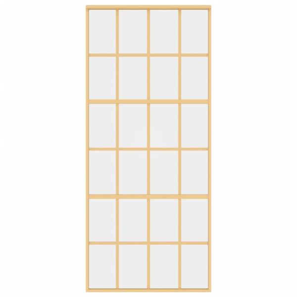 Schiebetür Golden 90x205 cm ESG-Klarglas und Aluminium