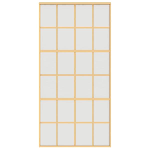 Schiebetür Golden 102,5x205 cm Matt ESG-Glas und Aluminium