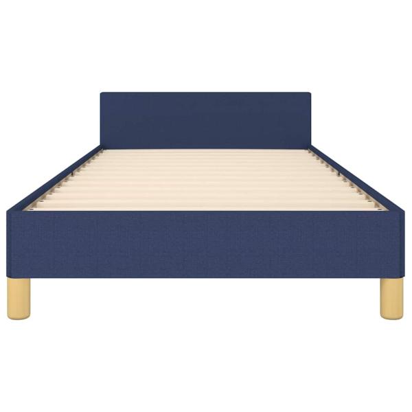 Bettgestell ohne Matratze Blau 80x200 cm Stoff