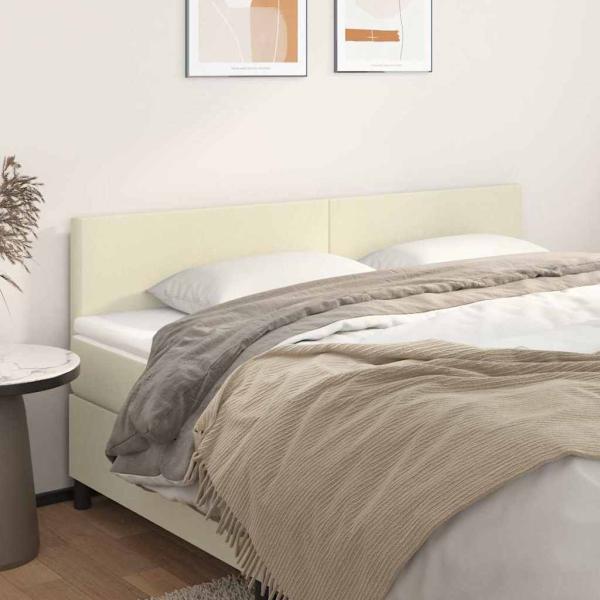 ARDEBO.de - Kopfteile Creme 160x5x78/88 cm Kunstleder