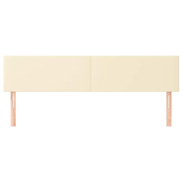 Kopfteile Creme 160x5x78/88 cm Kunstleder