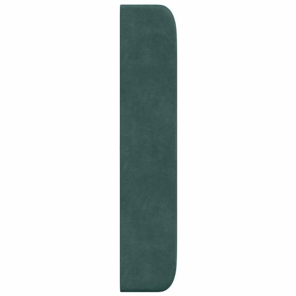 Kopfteil Ohr Grün 80 x 16 x 4 cm Samt