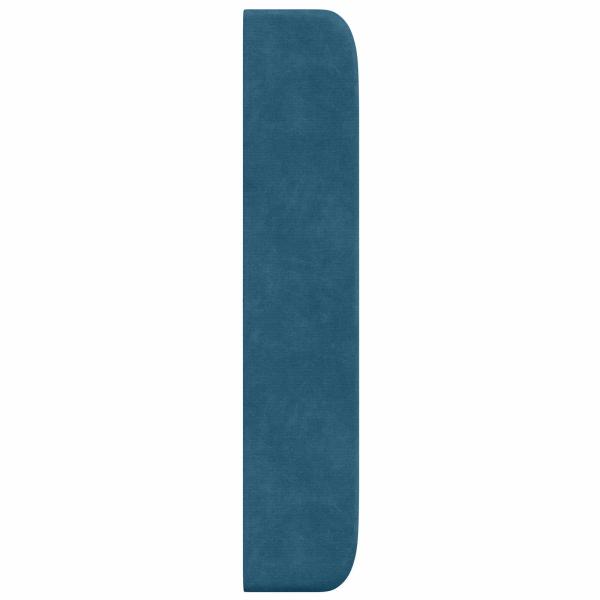 Kopfteil Ohr Blau 80 x 16 x 4 cm Samt