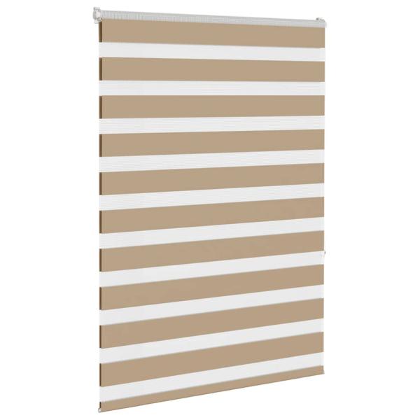 Doppelrollo Sandbraun 115x150 cm Stoffbreite 110,9 cm Polyester